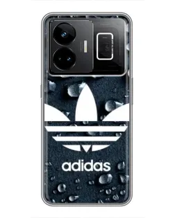 Чехол для Realme GT3 с картинкой «Adidas Trefoil Blue»
