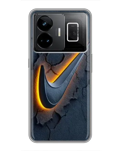 Чехол для Realme GT3 с картинкой «Объемный логотип Найк» Чехол для Realme GT3 с картинкой «Объемный логотип Найк»