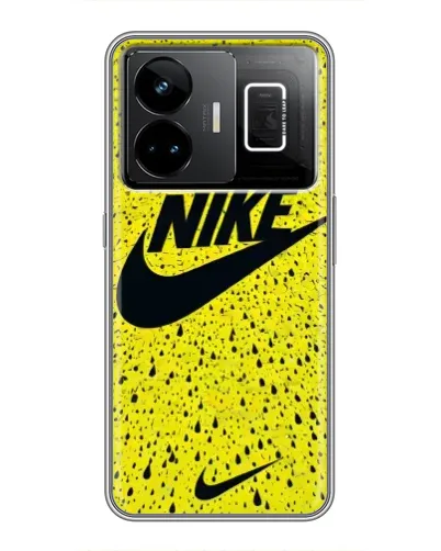 Чехол для Realme GT3 с картинкой «Желтый текстурный Nike» Чехол для Realme GT3 с картинкой «Желтый текстурный Nike»