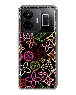 Чехол для Realme GT3 с картинкой «Неоновый микс Nike»