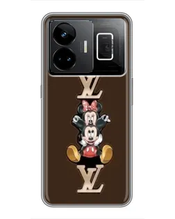 Чехол для Realme GT3 с картинкой «LV и Микки Маус» Чехол для Realme GT3 с картинкой «LV и Микки Маус»