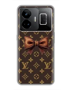 Чехол для Realme GT3 с картинкой «LV с бантом» Чехол для Realme GT3 с картинкой «LV с бантом»