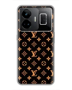 Чехол для Realme GT3 с картинкой «Золотая монограмма LV» Чехол для Realme GT3 с картинкой «Золотая монограмма LV»
