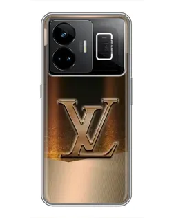 Чехол для Realme GT3 с картинкой «LV — золотое сияние» Чехол для Realme GT3 с картинкой «LV — золотое сияние»