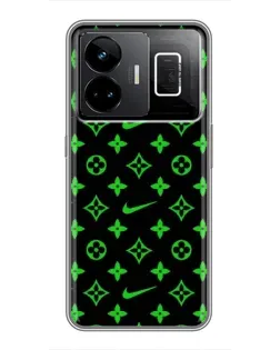 Чехол для Realme GT3 с картинкой «Неоновый принт LV» Чехол для Realme GT3 с картинкой «Неоновый принт LV»