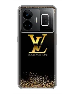 Чехол для Realme GT3 с картинкой «LV — золотые искры» Чехол для Realme GT3 с картинкой «LV — золотые искры»