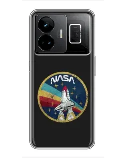 Чехол для Realme GT3 с картинкой «NASA — эмблема миссии»