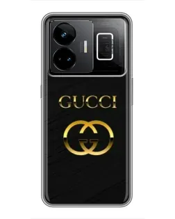 Чехол для Realme GT3 с картинкой «Золотой логотип Gucci» Чехол для Realme GT3 с картинкой «Золотой логотип Gucci»