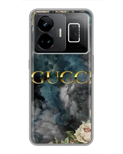 Чехол для Realme GT3 с картинкой «Абстрактные цветы Gucci» Чехол для Realme GT3 с картинкой «Абстрактные цветы Gucci»