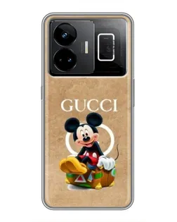 Чехол для Realme GT3 с картинкой «Микки Маус Gucci — крафт» Чехол для Realme GT3 с картинкой «Микки Маус Gucci — крафт»