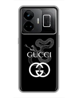 Чехол для Realme GT3 с картинкой «Gucci — серебряная змея» Чехол для Realme GT3 с картинкой «Gucci — серебряная змея»