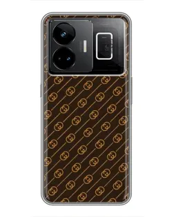 Чехол для Realme GT3 с картинкой «Gucci — золотые диагонали» Чехол для Realme GT3 с картинкой «Gucci — золотые диагонали»