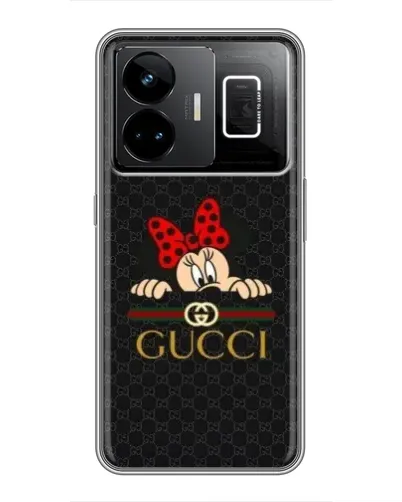 Чехол для Realme GT3 с картинкой «Минни Маус Gucci — черный» Чехол для Realme GT3 с картинкой «Минни Маус Gucci — черный»