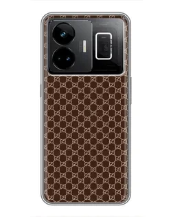 Чехол для Realme GT3 с картинкой «Gucci — шоколадная сетка» Чехол для Realme GT3 с картинкой «Gucci — шоколадная сетка»