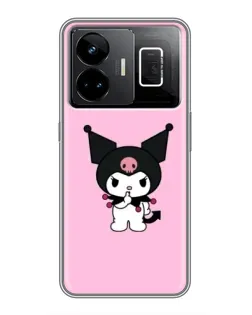 Чехол для Realme GT3 с картинкой «Kuromi — розовая нежность»