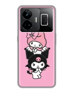 Чехол для Realme GT3 с картинкой «My Melody и Kuromi»