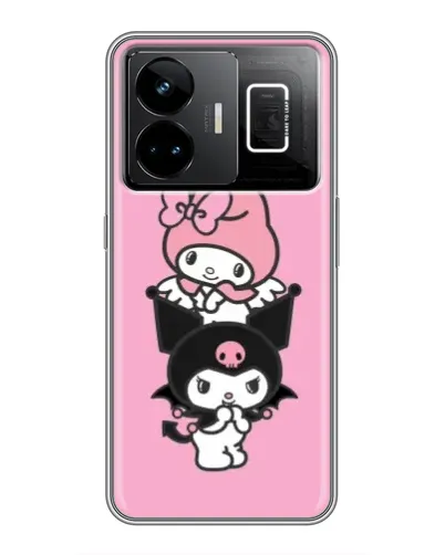 Чехол для Realme GT3 с картинкой «My Melody и Kuromi» Чехол для Realme GT3 с картинкой «My Melody и Kuromi»