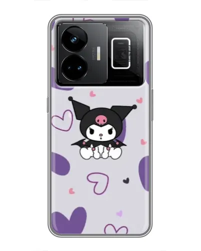 Чехол для Realme GT3 с картинкой «Kuromi и лавандовые сердца» Чехол для Realme GT3 с картинкой «Kuromi и лавандовые сердца»