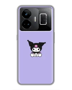 Чехол для Realme GT3 с картинкой «Kuromi — фиолетовый минимализм»