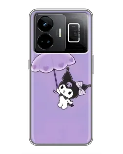 Чехол для Realme GT3 с картинкой «Kuromi с зонтиком»
