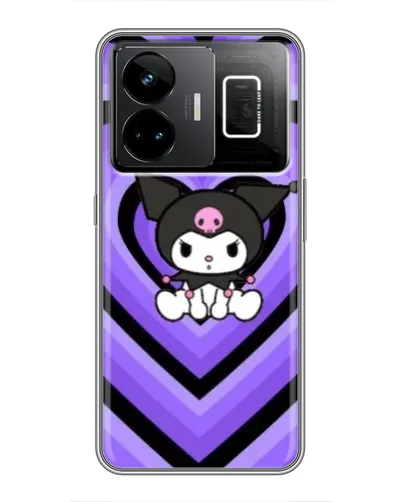 Чехол для Realme GT3 с картинкой «Kuromi и фиолетовые сердца» Чехол для Realme GT3 с картинкой «Kuromi и фиолетовые сердца»