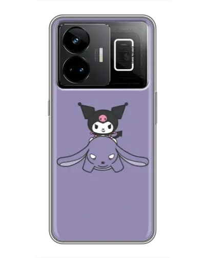 Чехол для Realme GT3 с картинкой «Kuromi на лиловом фоне» Чехол для Realme GT3 с картинкой «Kuromi на лиловом фоне»