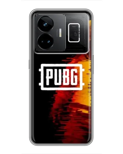 Чехол для Realme GT3 с картинкой «Яркий логотип PUBG»
