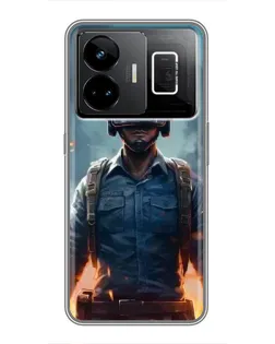 Чехол для Realme GT3 с картинкой «PUBG — реалистичный герой» Чехол для Realme GT3 с картинкой «PUBG — реалистичный герой»
