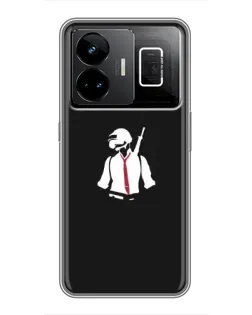 Чехол для Realme GT3 с картинкой «PUBG — силуэт воина» Чехол для Realme GT3 с картинкой «PUBG — силуэт воина»