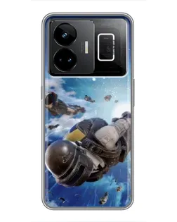 Чехол для Realme GT3 с картинкой «Десант PUBG — прыжок» Чехол для Realme GT3 с картинкой «Десант PUBG — прыжок»