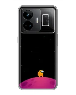 Чохол для Realme GT3 з картинкою «Самотній герой на планеті» Чохол для Realme GT3 з картинкою «Самотній герой на планеті»