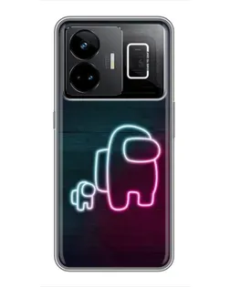 Чохол для Realme GT3 з картинкою «Among Us неон-арт» Чохол для Realme GT3 з картинкою «Among Us неон-арт»