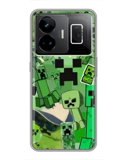Чохол для Realme GT3 з картинкою «Кріпери Minecraft» Чохол для Realme GT3 з картинкою «Кріпери Minecraft»
