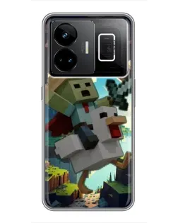 Чохол для Realme GT3 з картинкою «Стів та гусь» Чохол для Realme GT3 з картинкою «Стів та гусь»