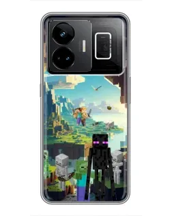 Чохол для Realme GT3 з картинкою «Ендермен у лісі» Чохол для Realme GT3 з картинкою «Ендермен у лісі»