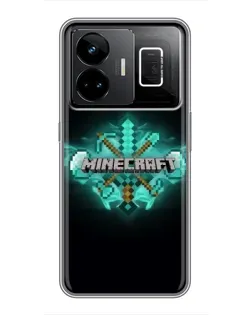 Чохол для Realme GT3 з картинкою «Minecraft Diamond лого» Чохол для Realme GT3 з картинкою «Minecraft Diamond лого»