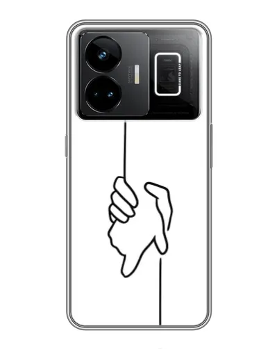 Чехол для Realme GT3 с картинкой «Рука держит»