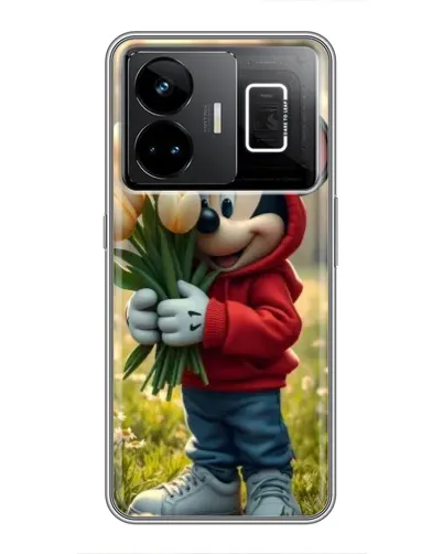 Чехол для Realme GT3 с картинкой «Микки с тюльпанами» Чехол для Realme GT3 с картинкой «Микки с тюльпанами»