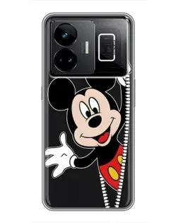 Чехол для Realme GT3 с картинкой «Микки раздвигает стены»