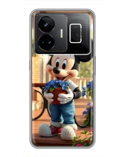 Чехол для Realme GT3 с картинкой «Микки садовод»