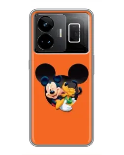 Чехол для Realme GT3 с картинкой «Сердце Микки Минни»