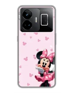 Чехол для Realme GT3 с картинкой «Минни Маус и сердечки»