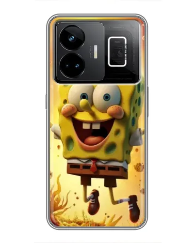 Чехол для Realme GT3 с картинкой «Губка Боб прыгает» Чехол для Realme GT3 с картинкой «Губка Боб прыгает»