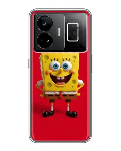 Чехол для Realme GT3 с картинкой «Спанч Боб на красном» Чехол для Realme GT3 с картинкой «Спанч Боб на красном»