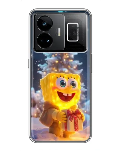 Чехол для Realme GT3 с картинкой «Рождественский Спанч Боб» Чехол для Realme GT3 с картинкой «Рождественский Спанч Боб»