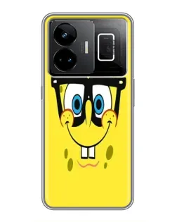 Чехол для Realme GT3 с картинкой «Минималистичный Спанч Боб»