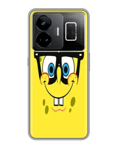 Чехол для Realme GT3 с картинкой «Минималистичный Спанч Боб» Чехол для Realme GT3 с картинкой «Минималистичный Спанч Боб»