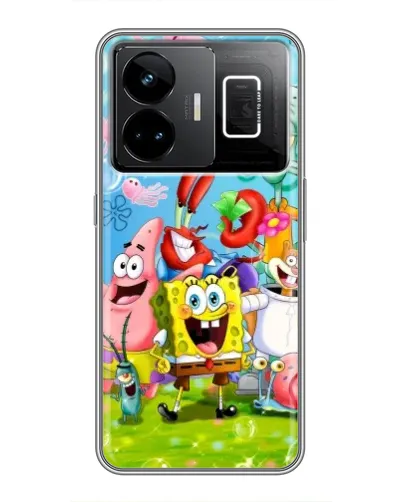 Чехол для Realme GT3 с картинкой «Губка Боб и друзья» Чехол для Realme GT3 с картинкой «Губка Боб и друзья»