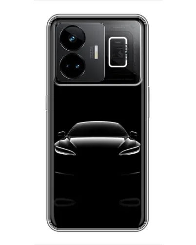Чехол для Realme GT3 с картинкой «Силуэт Tesla Night» Чехол для Realme GT3 с картинкой «Силуэт Tesla Night»
