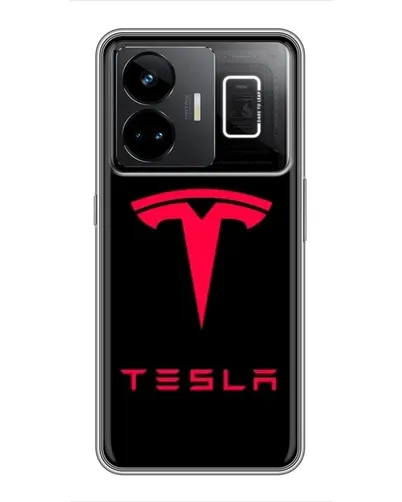 Чехол для Realme GT3 с картинкой «Tesla Red Logo» Чехол для Realme GT3 с картинкой «Tesla Red Logo»